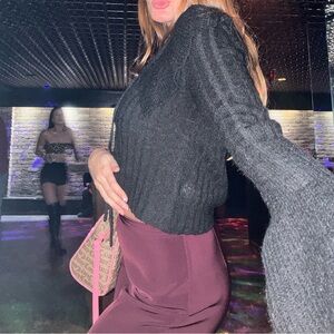 Black Ribbed Sweater